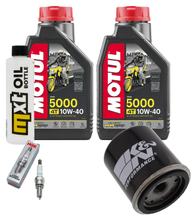 Paquete de inspección 2L 10W-40 + filtro de aceite + 1x bujía para Derbi Rambla 250 ccm