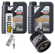 Inspektionspaket 2L 10W-40 + Ölfilter + 1x Zündkerze für Derbi Rambla 250 ccm