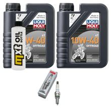 Pacchetto di ispezione 2L 10W-40 + filtro olio + 1x candela per Derbi Rambla 250 ccm