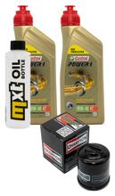 Paquete de inspección 2L 10W-40 + filtro de aceite + 1x bujía para Derbi Rambla 250 ccm