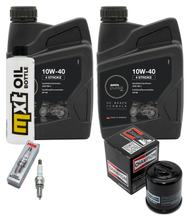Paquete de inspección 2L 10W-40 + filtro de aceite + 1x bujía para Derbi Rambla 250 ccm