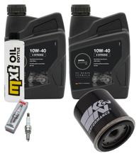 Pacchetto di ispezione 2L 10W-40 + filtro olio + 1x candela per Derbi Rambla 250 ccm