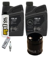 Pacchetto di ispezione 2L 10W-40 + filtro olio + 1x candela per Derbi Rambla 250 ccm