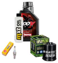 Inspektionspaket 1L 5W-40 + Ölfilter + 1x Zündkerze für Gilera DNA 125 ccm