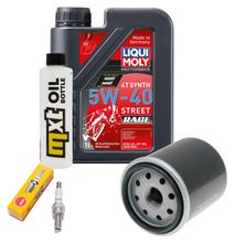 Inspektionspaket 1L 5W-40 + Ölfilter + 1x Zündkerze für Gilera DNA 125 ccm