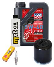 Inspektionspaket 1L 5W-40 + Ölfilter + 1x Zündkerze für Gilera DNA 125 ccm
