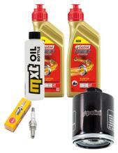 Paquete de inspección 2L 5W-40 + filtro de aceite + 1x bujía para Gilera Nexus 125 / 300 ccm