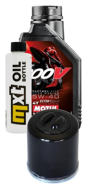 Inspektionspaket 1L 5W-40 + Ölfilter + 1x Zündkerze für Vespa GT, Gilera Runner ST 125 ccm