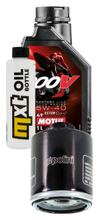 Inspektionspaket 1L 5W-40 + Ölfilter + 1x Zündkerze für Vespa GT, Gilera Runner ST 125 ccm