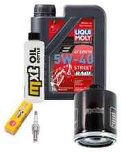 Inspectiepakket 1L 5W-40 + Oliefilter + 1x Bougie voor Vespa GT, Gilera Runner ST 125 ccm