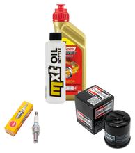 Inspectiepakket 1L 5W-40 + Oliefilter + 1x Bougie voor Vespa GT, Gilera Runner ST 125 ccm