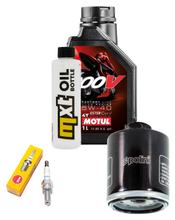Kit d'inspection 1L 5W-40 + filtre à huile + 1x bougie pour Gilera DNA 180 ccm