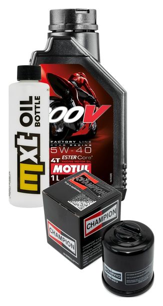 Inspektionspaket 1L 5W-40 + Ölfilter + 1x Zündkerze für Gilera Runner VXR 180 ccm