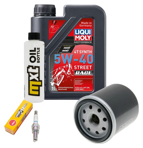 Inspection package 1L 5W-40 + oil filter + 1x spark plug for Gilera Runner VXR 200 ccm