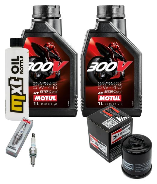 Inspektionspaket 2L 5W-40 + Ölfilter + 1x Zündkerze für Gilera Nexus 250 ccm