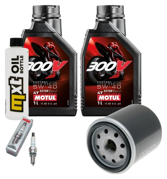 Inspektionspaket 2L 5W-40 + Ölfilter + 1x Zündkerze für Gilera Nexus 250 ccm