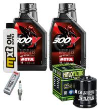 Kit d'inspection 2L 5W-40 + filtre à huile + 1x bougie pour Gilera Nexus 250 ccm