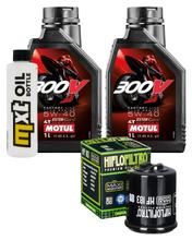 Kit d'inspection 2L 5W-40 + filtre à huile + 1x bougie pour Gilera Nexus 250 ccm