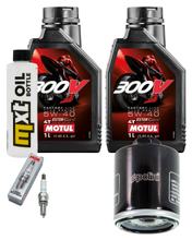 Kit d'inspection 2L 5W-40 + filtre à huile + 1x bougie pour Gilera Nexus 250 ccm