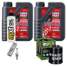 Paquete de inspección 2L 5W-40 + filtro de aceite + 1x bujía para Gilera Nexus 250 ccm