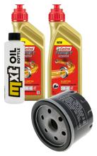 Kit d'inspection 2L 5W-40 + filtre à huile + 1x bougie pour Piaggio X8 X Evo, Gilera Fuoco Beverly MP3 LT 400 / 500 ccm