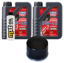 Inspectiepakket 2L 5W-40 + Oliefilter + 1x Bougie voor Gilera Nexus 500 ccm