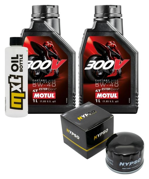 Inspektionspaket 2L 5W-40 + Ölfilter + 1x Zündkerze für Gilera Nexus SP 500 ccm