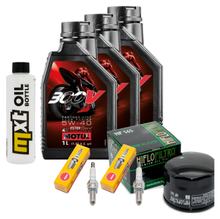 Inspection package 3L 5W-40 + oil filter + 2x spark plug for Gilera GP 800 ccm