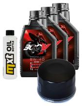 Inspektionspaket 3L 5W-40 + Ölfilter + 2x Zündkerze für Gilera GP 800 ccm