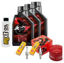 Inspektionspaket 3L 5W-40 + Ölfilter + 2x Zündkerze für Gilera GP 800 ccm