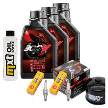 Inspectiepakket 3L 5W-40 + Oliefilter + 2x Bougie voor Gilera GP 800 ccm