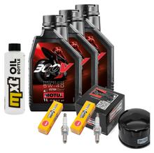 Inspectiepakket 3L 5W-40 + Oliefilter + 2x Bougie voor Gilera GP 800 ccm