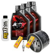 Inspectiepakket 3L 5W-40 + Oliefilter + 2x Bougie voor Gilera GP 800 ccm