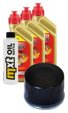 Kit d'inspection 3L 5W-40 + filtre à huile + 2 bougies pour Gilera GP 800 ccm