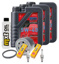 Pacchetto di ispezione 3L 5W-40 + filtro olio + 2x candela per Gilera GP 800 ccm