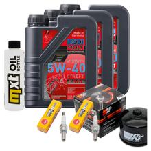 Inspectiepakket 3L 5W-40 + Oliefilter + 2x Bougie voor Gilera GP 800 ccm