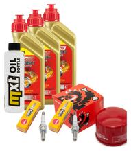 Kit d'inspection 3L 5W-40 + filtre à huile + 2 bougies pour Gilera GP 800 ccm