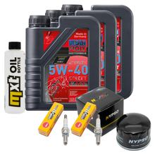 Inspectiepakket 3L 5W-40 + Oliefilter + 2x Bougie voor Gilera GP 800 ccm
