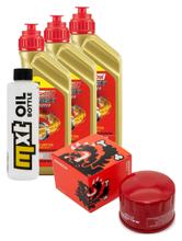 Paquete de inspección 3L 5W-40 + filtro de aceite + 2 bujías para Gilera GP 800 ccm
