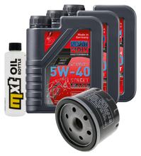 Inspectiepakket 3L 5W-40 + Oliefilter + 2x Bougie voor Gilera GP 800 ccm