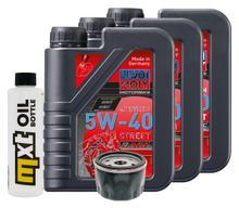 Inspectiepakket 3L 5W-40 + Oliefilter + 2x Bougie voor Gilera GP 800 ccm