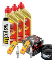 Paquete de inspección 3L 5W-40 + filtro de aceite + 2 bujías para Gilera GP 800 ccm