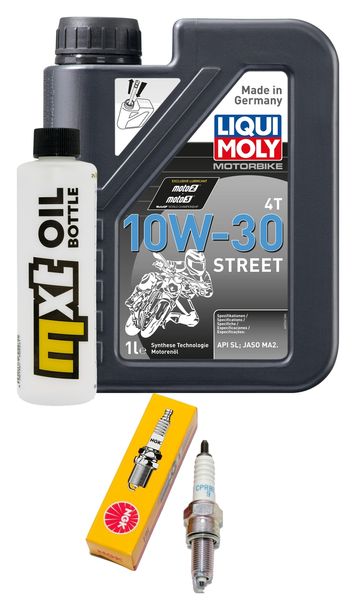 Inspektionspaket 1L 10W-30 + Ölfilter + 1x Zündkerze für Honda Vision 110 ccm