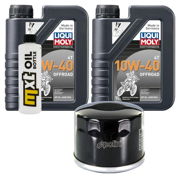 Pacchetto di ispezione 2L 10W-40 + filtro olio + 1x candela per Honda NSS Jazz 250 ccm