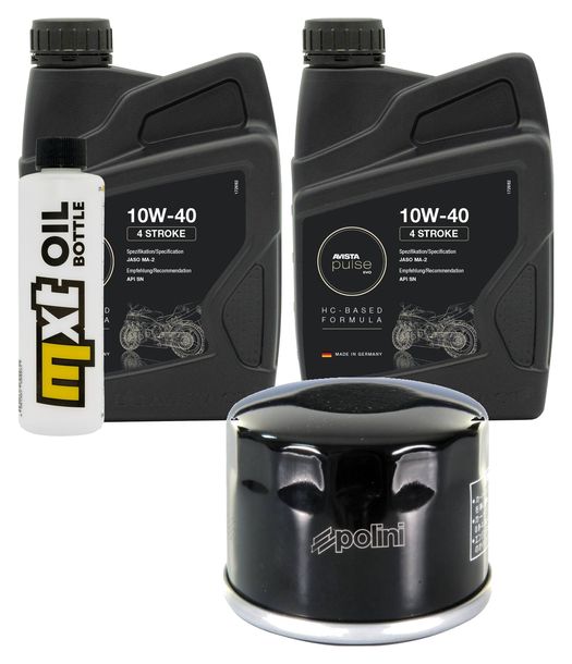 Pacchetto di ispezione 2L 10W-40 + filtro olio + 1x candela per Honda NSS Jazz 250 ccm