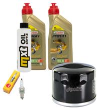 Inspection package 2L 10W-40 + oil filter + 1x spark plug for Honda NSS Jazz 250 ccm