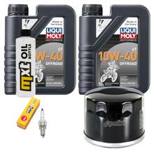 Paquete de inspección 2L 10W-40 + filtro de aceite + 1x bujía para Honda NSS Jazz 250 ccm