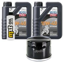 Paquete de inspección 2L 10W-40 + filtro de aceite + 1x bujía para Honda NSS Jazz 250 ccm