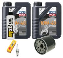 Paquete de inspección 2L 10W-40 + filtro de aceite + 1x bujía para Honda NSS Jazz 250 ccm