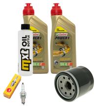 Paquete de inspección 2L 10W-40 + filtro de aceite + 1x bujía para Honda NSS Jazz 250 ccm